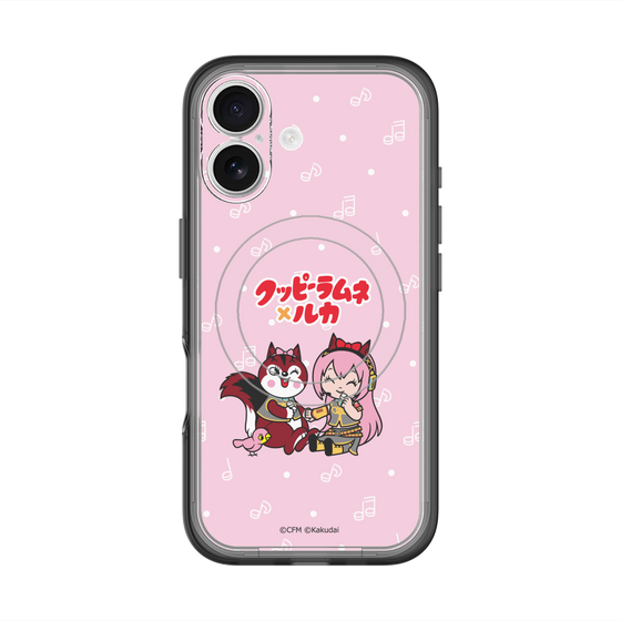 スリムプロテクションプレミアムケース with MagSafe［ 初音ミク×クッピーラムネ - 巡音ルカ×ラム - デフォルメイラスト ］