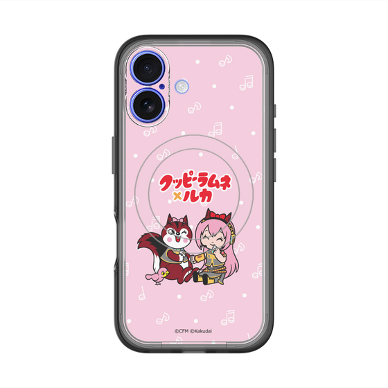スリムプロテクションプレミアムケース with MagSafe［ 初音ミク×クッピーラムネ - 巡音ルカ×ラム - デフォルメイラスト ］