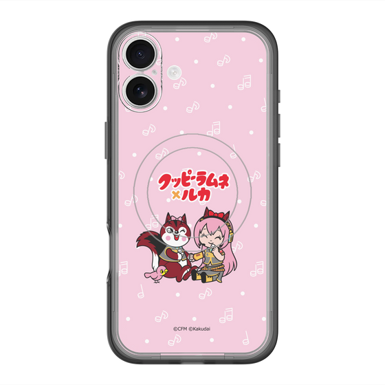 スリムプロテクションプレミアムケース with MagSafe［ 初音ミク×クッピーラムネ - 巡音ルカ×ラム - デフォルメイラスト ］