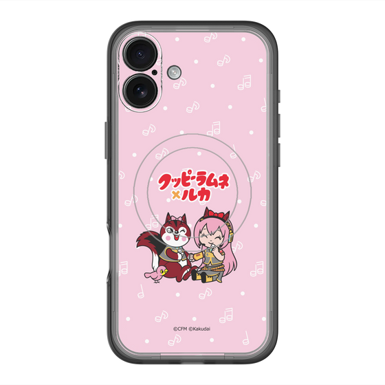 スリムプロテクションプレミアムケース with MagSafe［ 初音ミク×クッピーラムネ - 巡音ルカ×ラム - デフォルメイラスト ］