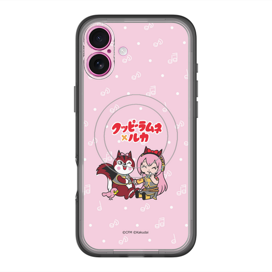 スリムプロテクションプレミアムケース with MagSafe［ 初音ミク×クッピーラムネ - 巡音ルカ×ラム - デフォルメイラスト ］