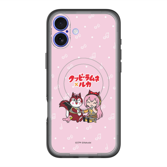 スリムプロテクションプレミアムケース with MagSafe［ 初音ミク×クッピーラムネ - 巡音ルカ×ラム - デフォルメイラスト ］