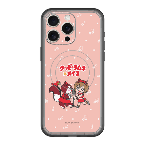 スリムプロテクションプレミアムケース with MagSafe［ 初音ミク×クッピーラムネ - MEIKO×ラム - デフォルメイラスト ］