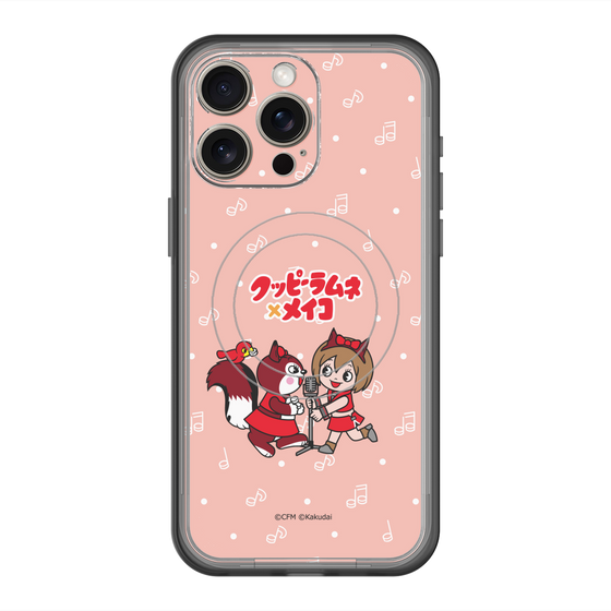スリムプロテクションプレミアムケース with MagSafe［ 初音ミク×クッピーラムネ - MEIKO×ラム - デフォルメイラスト ］