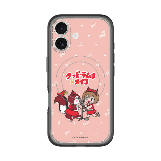 スリムプロテクションプレミアムケース with MagSafe［ 初音ミク×クッピーラムネ - MEIKO×ラム - デフォルメイラスト ］