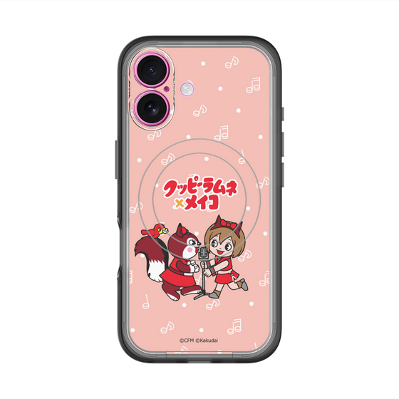 スリムプロテクションプレミアムケース with MagSafe［ 初音ミク×クッピーラムネ - MEIKO×ラム - デフォルメイラスト ］