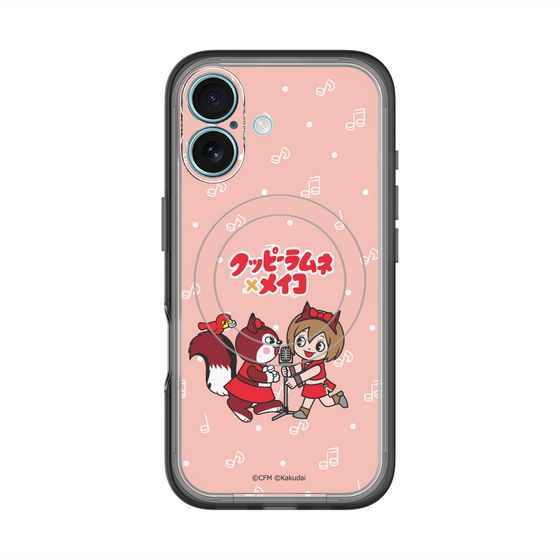 スリムプロテクションプレミアムケース with MagSafe［ 初音ミク×クッピーラムネ - MEIKO×ラム - デフォルメイラスト ］