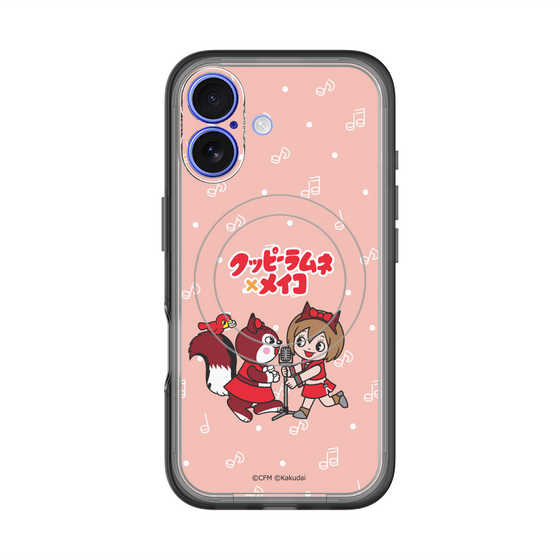 スリムプロテクションプレミアムケース with MagSafe［ 初音ミク×クッピーラムネ - MEIKO×ラム - デフォルメイラスト ］
