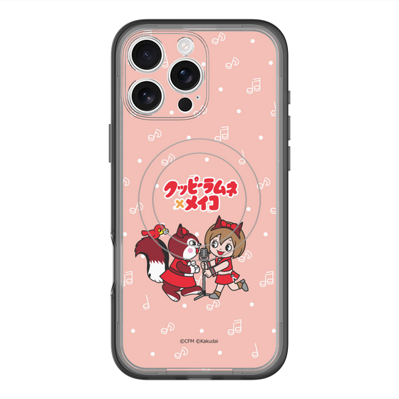 スリムプロテクションプレミアムケース with MagSafe［ 初音ミク×クッピーラムネ - MEIKO×ラム - デフォルメイラスト ］
