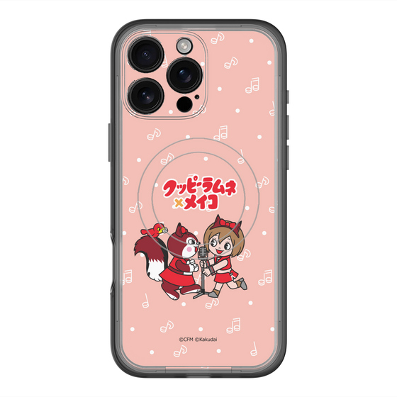 スリムプロテクションプレミアムケース with MagSafe［ 初音ミク×クッピーラムネ - MEIKO×ラム - デフォルメイラスト ］