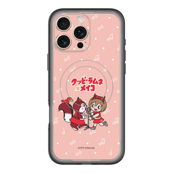 スリムプロテクションプレミアムケース with MagSafe［ 初音ミク×クッピーラムネ - MEIKO×ラム - デフォルメイラスト ］