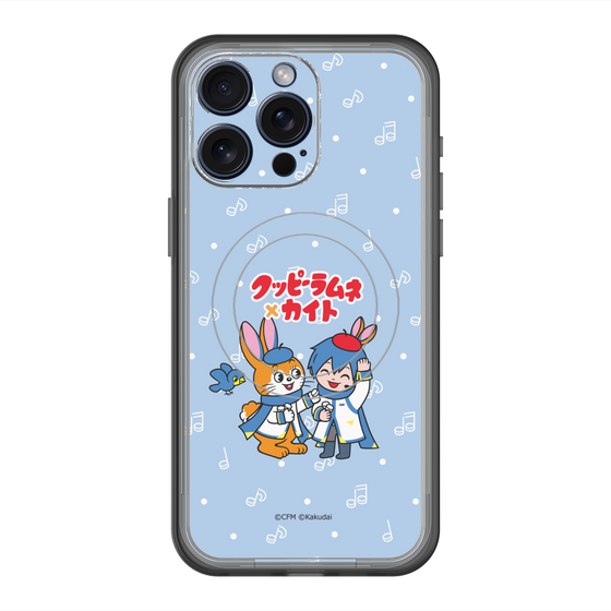 スリムプロテクションプレミアムケース with MagSafe［ 初音ミク×クッピーラムネ - KAITO×クッピー - デフォルメイラスト ］