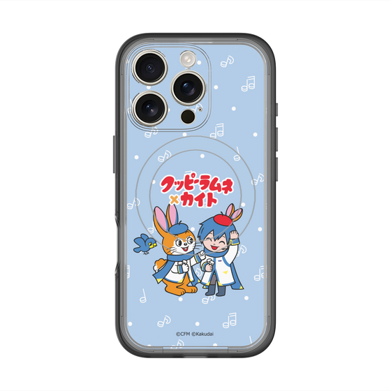 スリムプロテクションプレミアムケース with MagSafe［ 初音ミク×クッピーラムネ - KAITO×クッピー - デフォルメイラスト ］