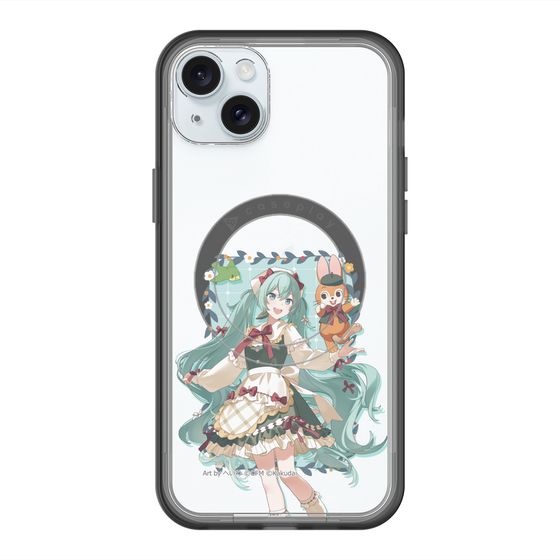 スリムプロテクションプレミアムケース with MagSafe［ 初音ミク×クッピーラムネ - 初音ミク×クッピー - 等身イラスト1 ］