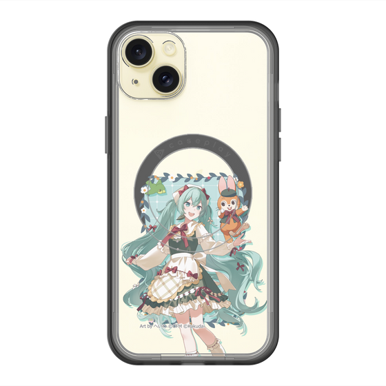 スリムプロテクションプレミアムケース with MagSafe［ 初音ミク×クッピーラムネ - 初音ミク×クッピー - 等身イラスト1 ］