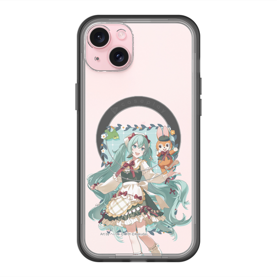 スリムプロテクションプレミアムケース with MagSafe［ 初音ミク×クッピーラムネ - 初音ミク×クッピー - 等身イラスト1 ］