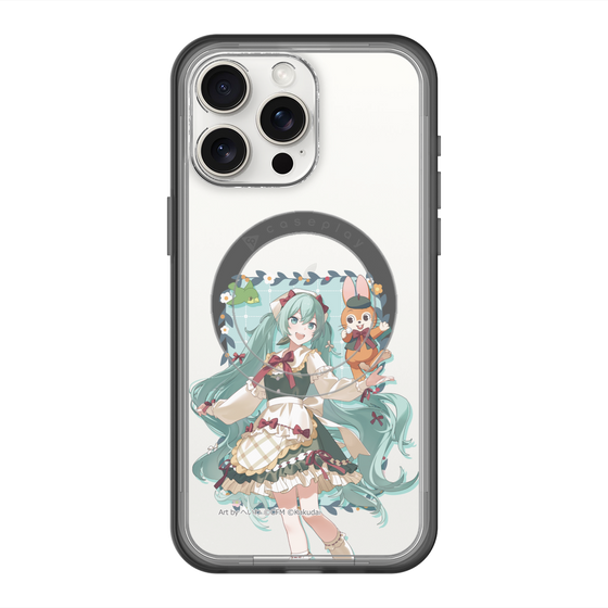 スリムプロテクションプレミアムケース with MagSafe［ 初音ミク×クッピーラムネ - 初音ミク×クッピー - 等身イラスト1 ］