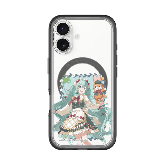 スリムプロテクションプレミアムケース with MagSafe［ 初音ミク×クッピーラムネ - 初音ミク×クッピー - 等身イラスト1 ］