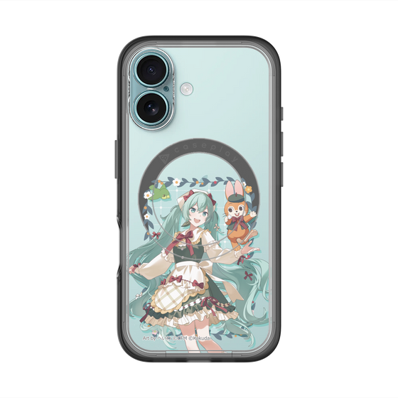 スリムプロテクションプレミアムケース with MagSafe［ 初音ミク×クッピーラムネ - 初音ミク×クッピー - 等身イラスト1 ］