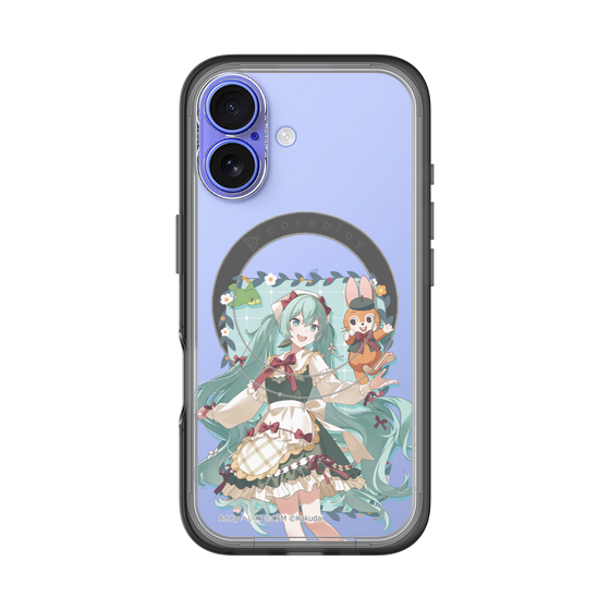 スリムプロテクションプレミアムケース with MagSafe［ 初音ミク×クッピーラムネ - 初音ミク×クッピー - 等身イラスト1 ］