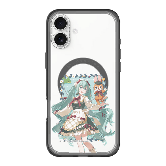 スリムプロテクションプレミアムケース with MagSafe［ 初音ミク×クッピーラムネ - 初音ミク×クッピー - 等身イラスト1 ］