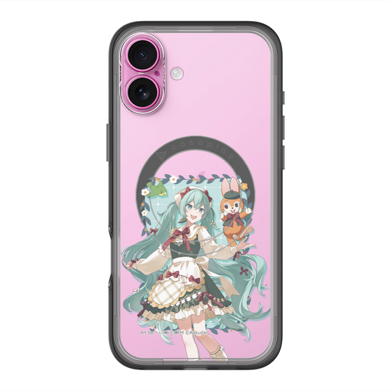 スリムプロテクションプレミアムケース with MagSafe［ 初音ミク×クッピーラムネ - 初音ミク×クッピー - 等身イラスト1 ］