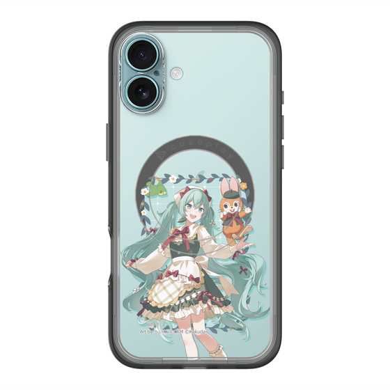 スリムプロテクションプレミアムケース with MagSafe［ 初音ミク×クッピーラムネ - 初音ミク×クッピー - 等身イラスト1 ］