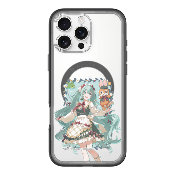 スリムプロテクションプレミアムケース with MagSafe［ 初音ミク×クッピーラムネ - 初音ミク×クッピー - 等身イラスト1 ］