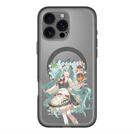 スリムプロテクションプレミアムケース with MagSafe［ 初音ミク×クッピーラムネ - 初音ミク×クッピー - 等身イラスト1 ］