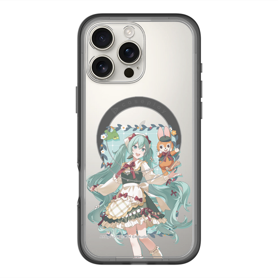 スリムプロテクションプレミアムケース with MagSafe［ 初音ミク×クッピーラムネ - 初音ミク×クッピー - 等身イラスト1 ］