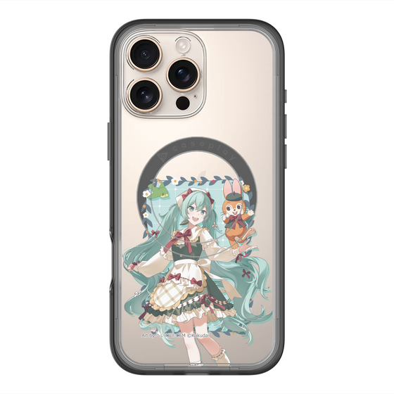 スリムプロテクションプレミアムケース with MagSafe［ 初音ミク×クッピーラムネ - 初音ミク×クッピー - 等身イラスト1 ］