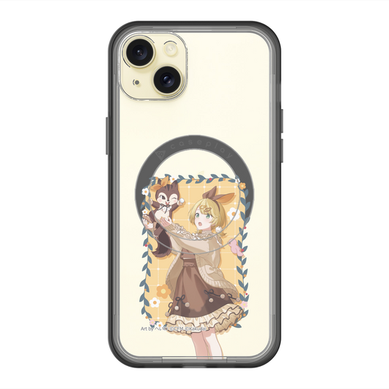 スリムプロテクションプレミアムケース with MagSafe［ 初音ミク×クッピーラムネ - 鏡音リン×ラム - 等身イラスト1 ］