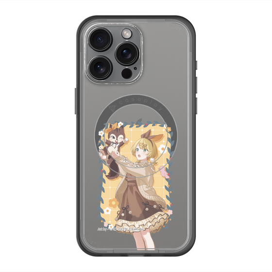 スリムプロテクションプレミアムケース with MagSafe［ 初音ミク×クッピーラムネ - 鏡音リン×ラム - 等身イラスト1 ］