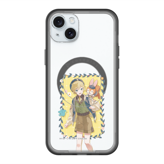 スリムプロテクションプレミアムケース with MagSafe［ 初音ミク×クッピーラムネ - 鏡音レン×クッピー - 等身イラスト1 ］