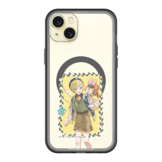 スリムプロテクションプレミアムケース with MagSafe［ 初音ミク×クッピーラムネ - 鏡音レン×クッピー - 等身イラスト1 ］