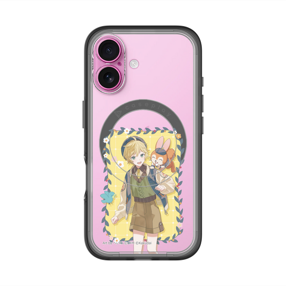 スリムプロテクションプレミアムケース with MagSafe［ 初音ミク×クッピーラムネ - 鏡音レン×クッピー - 等身イラスト1 ］