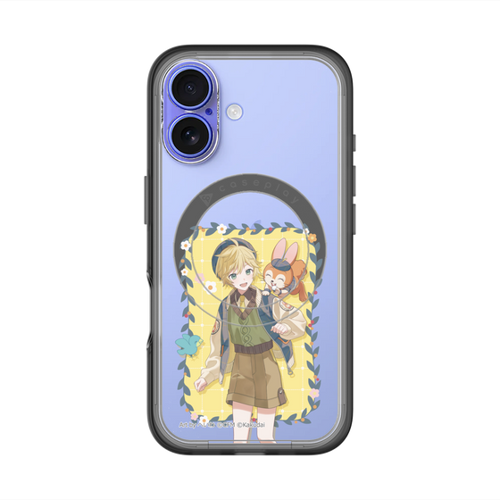 スリムプロテクションプレミアムケース with MagSafe［ 初音ミク×クッピーラムネ - 鏡音レン×クッピー - 等身イラスト1 ］