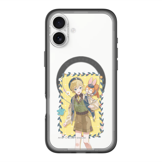 スリムプロテクションプレミアムケース with MagSafe［ 初音ミク×クッピーラムネ - 鏡音レン×クッピー - 等身イラスト1 ］
