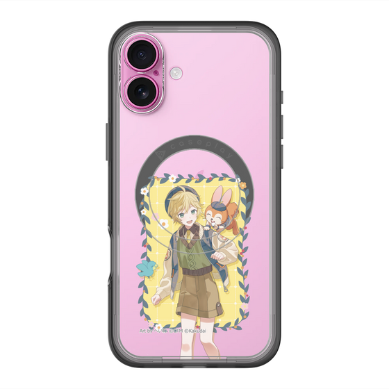 スリムプロテクションプレミアムケース with MagSafe［ 初音ミク×クッピーラムネ - 鏡音レン×クッピー - 等身イラスト1 ］