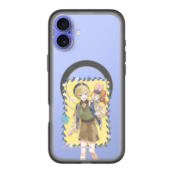 スリムプロテクションプレミアムケース with MagSafe［ 初音ミク×クッピーラムネ - 鏡音レン×クッピー - 等身イラスト1 ］