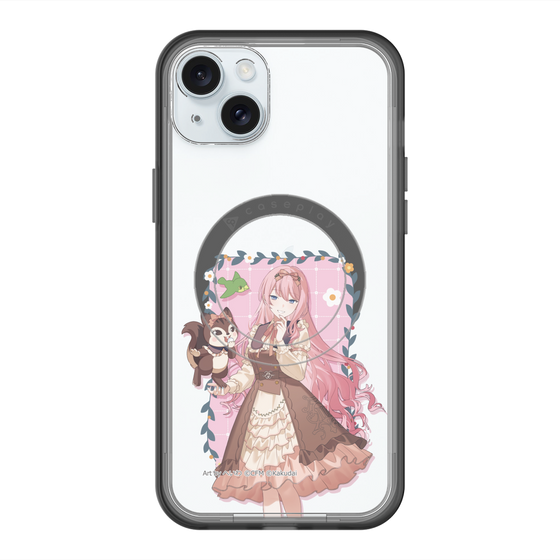 スリムプロテクションプレミアムケース with MagSafe［ 初音ミク×クッピーラムネ - 巡音ルカ×ラム - 等身イラスト1 ］