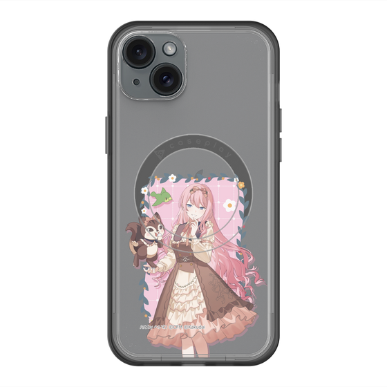 スリムプロテクションプレミアムケース with MagSafe［ 初音ミク×クッピーラムネ - 巡音ルカ×ラム - 等身イラスト1 ］