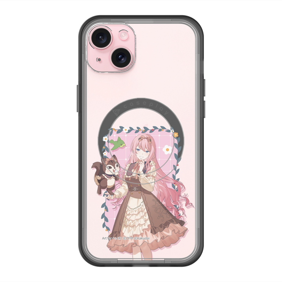 スリムプロテクションプレミアムケース with MagSafe［ 初音ミク×クッピーラムネ - 巡音ルカ×ラム - 等身イラスト1 ］