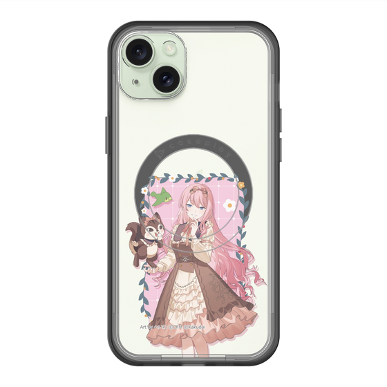 スリムプロテクションプレミアムケース with MagSafe［ 初音ミク×クッピーラムネ - 巡音ルカ×ラム - 等身イラスト1 ］