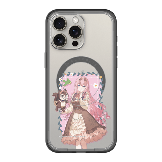 スリムプロテクションプレミアムケース with MagSafe［ 初音ミク×クッピーラムネ - 巡音ルカ×ラム - 等身イラスト1 ］