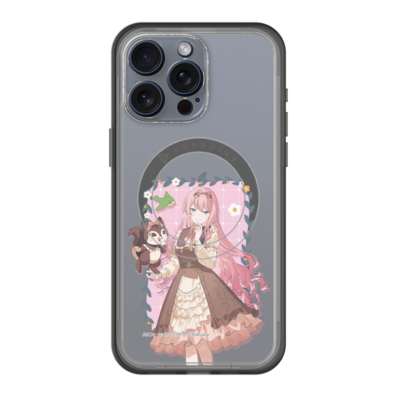 スリムプロテクションプレミアムケース with MagSafe［ 初音ミク×クッピーラムネ - 巡音ルカ×ラム - 等身イラスト1 ］