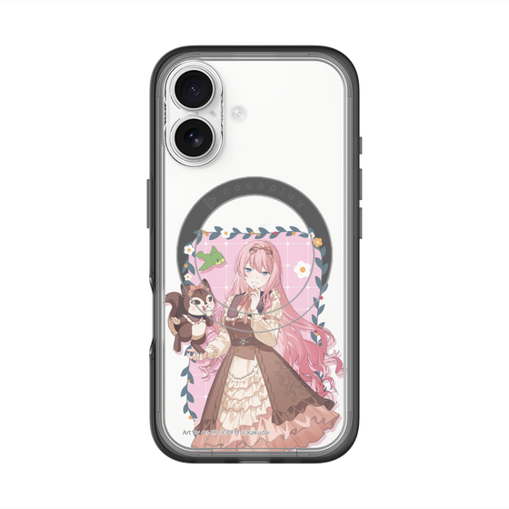 スリムプロテクションプレミアムケース with MagSafe［ 初音ミク×クッピーラムネ - 巡音ルカ×ラム - 等身イラスト1 ］