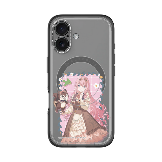 スリムプロテクションプレミアムケース with MagSafe［ 初音ミク×クッピーラムネ - 巡音ルカ×ラム - 等身イラスト1 ］