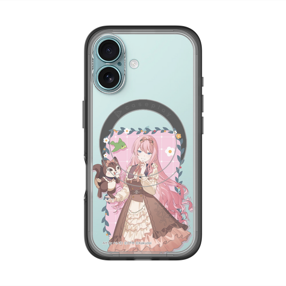 スリムプロテクションプレミアムケース with MagSafe［ 初音ミク×クッピーラムネ - 巡音ルカ×ラム - 等身イラスト1 ］