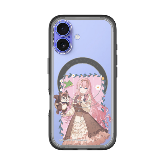 スリムプロテクションプレミアムケース with MagSafe［ 初音ミク×クッピーラムネ - 巡音ルカ×ラム - 等身イラスト1 ］